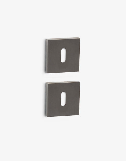 Squared Contemporary patent escutcheon set