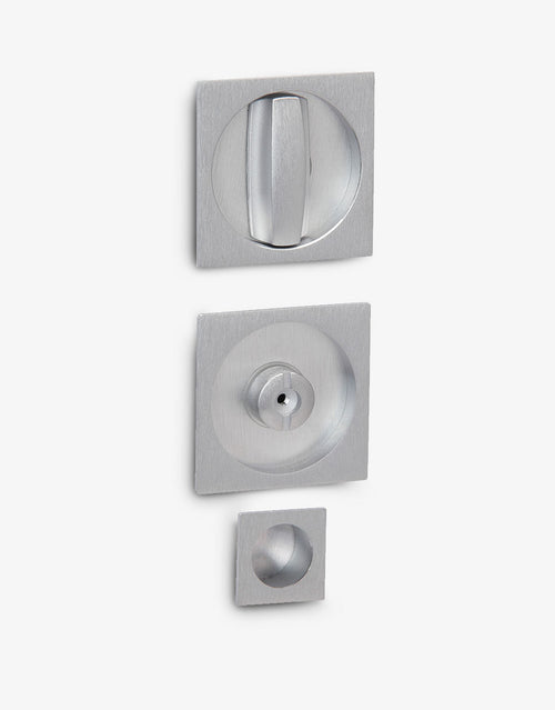Squared kit with lock for sliding door